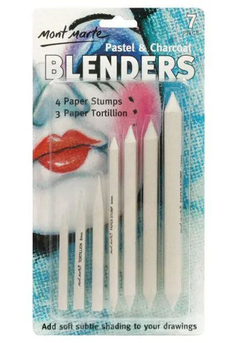 MONT MARTE PASTEL & CHARCOAL 7PIECE BLENDERS