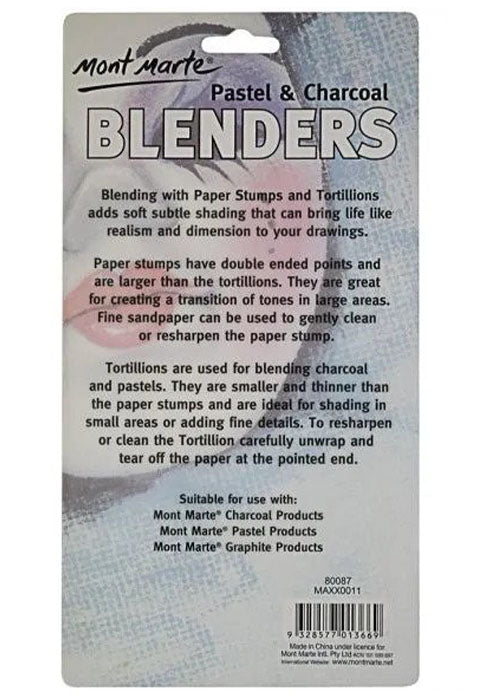 MONT MARTE PASTEL & CHARCOAL 7PIECE BLENDERS