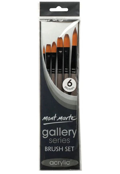 فرش اكريليك من مونت مارت MONT MARTE SIGNATURE ACRYLIC BRUSHES 6PCS/PKT BMHS0017