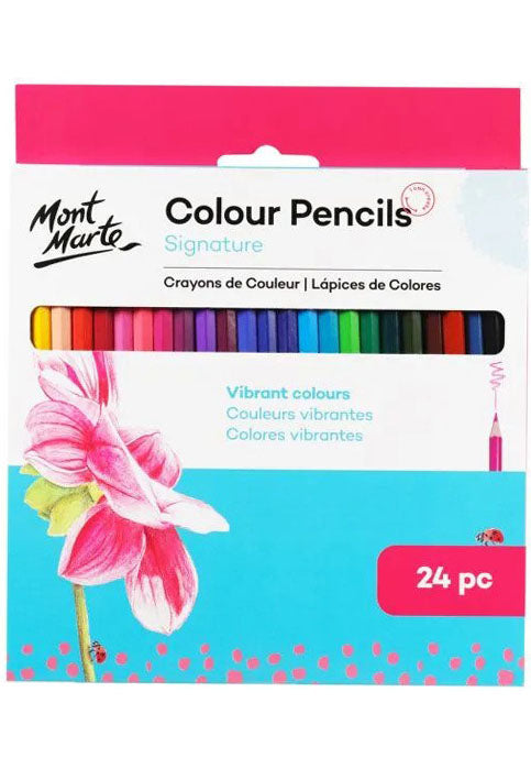 MONT MARTE SIGNATURE COLOUR PENCILS 24PCS/PACK