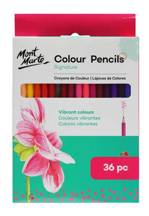 MONT MARTE SIGNATURE COLOUR PENCILS 36PCS/PACK