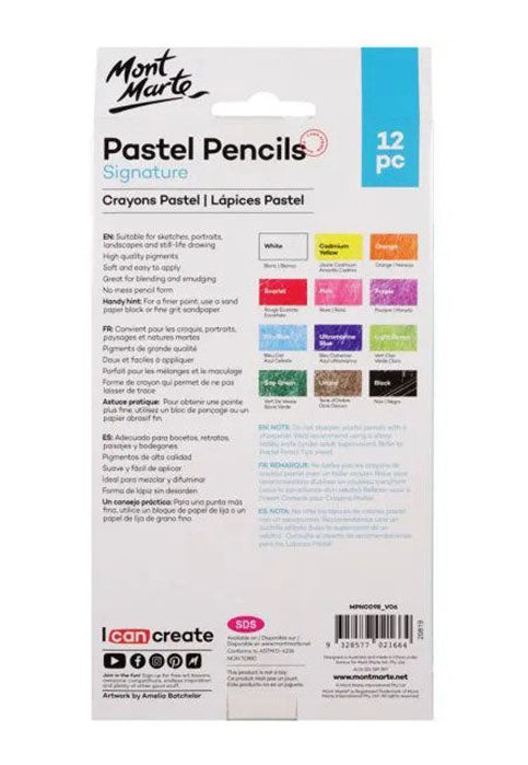 MONT MARTE SIGNATURE OIL PASTELS 24COLOURS PACK