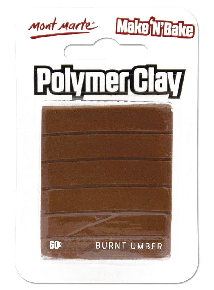 Mont Marte - Burnt Umber Polymer Clay 60G