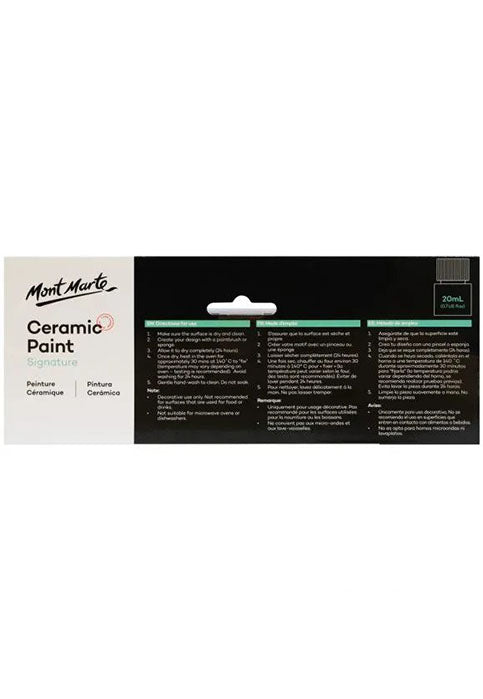 MONT MARTE SIGNATURE CERAMIC PAINT 6COLX20ML