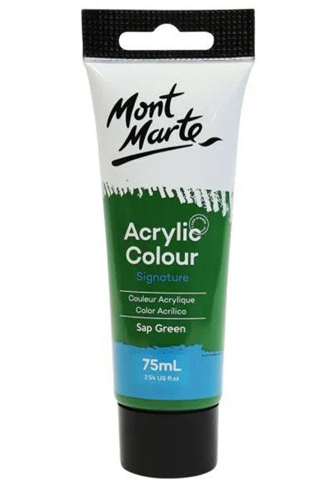 انبوب لون اكرليك _مون مارت - اخضر MONT MARTE ACRYLIC COLOUR SIGNATURE 75ML-SAP GREEN
