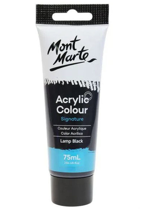 انبوب لون اكرليك _مون مارت - اسود MONT MARTE ACRYLIC COLOUR SIGNATURE 75ML-BLACK