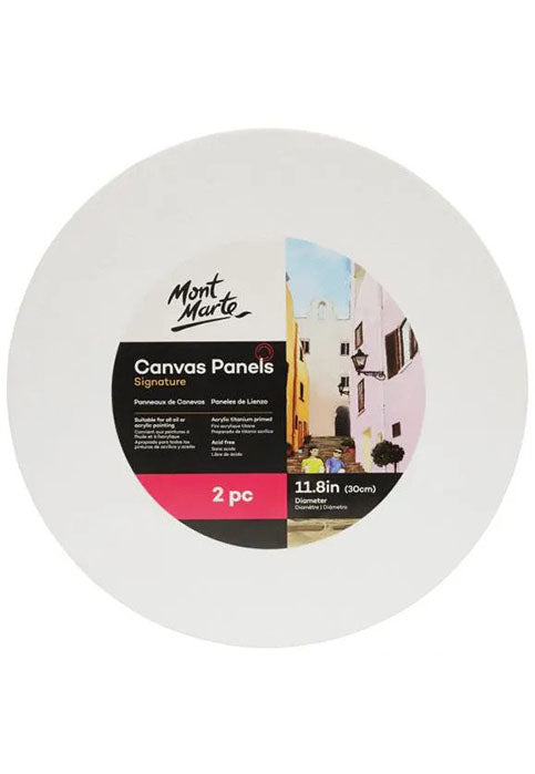 MONT MARTE SIGNATURE CANVAS PANEL ROUND 30CM 2PCS/PACK