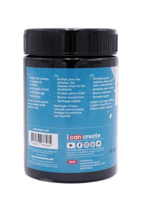 MONT MARTE SIGNATURE ACRYLIC COLOUR 300ML-LAMP BLACK