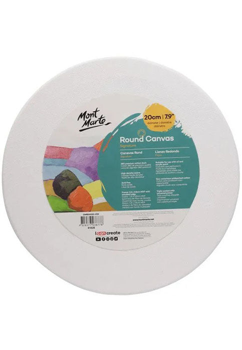 MONT MARTE SIGNATURE ROUND CANVAS 20CM