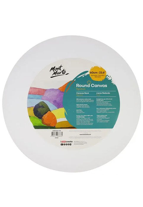 MONT MARTE SIGNATURE ROUND CANVAS 60 CM