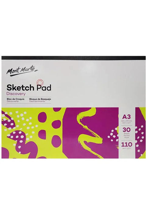 MONT MARTE DISCOVERY SKETCH PAD 30SHT 110GSM A3