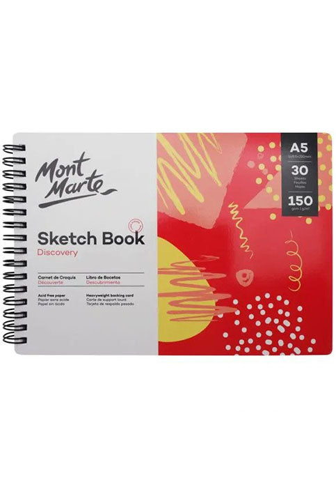 MONT MARTE SPIRAL SKETCH BOOK 30SHT 150GSM A5