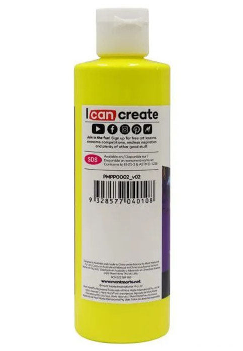 MONT MARTE PREMIUM POURING ACRYLIC PAINT 240ML-BRIGHT YELLOW