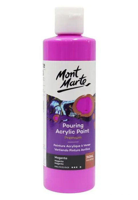 MONT MARTE PREMIUM POURING ACRYLIC PAINT 240ML-MAGENTA