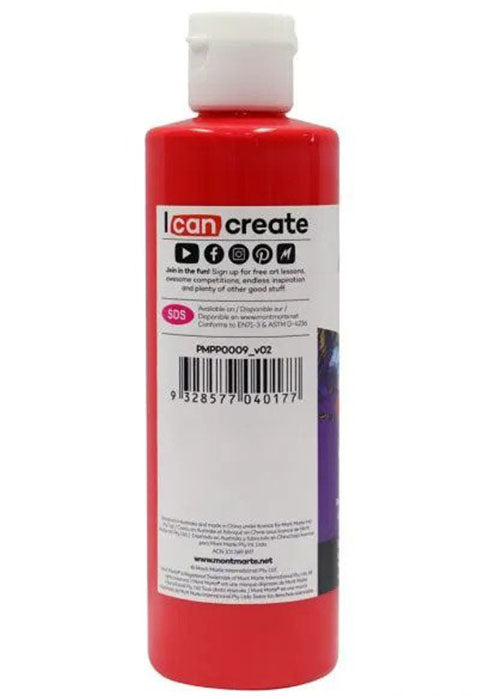 MONT MARTE PREMIUM POURING ACRYLIC PAINT 240ML-CADMIUM RED