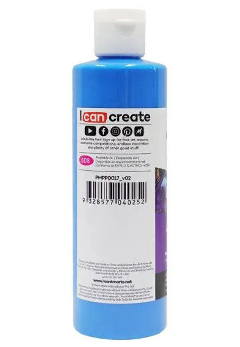 MONT MARTE PREMIUM POURING ACRYLIC PAINT 240ML-CERULEAN BLUE