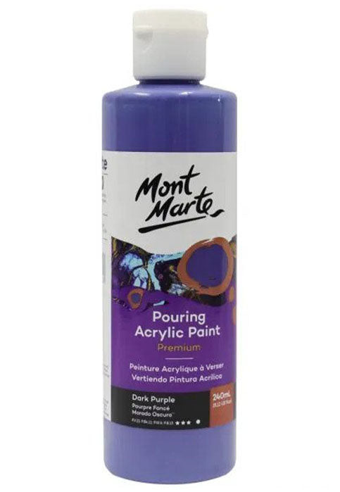 MONT MARTE PREMIUM POURING ACRYLIC PAINT 240ML-DARK PURPLE