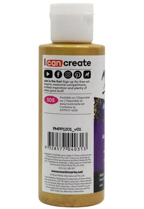 MONT MARTE PREMIUM POURING ACRYLIC PAINT 120ML-GOLD