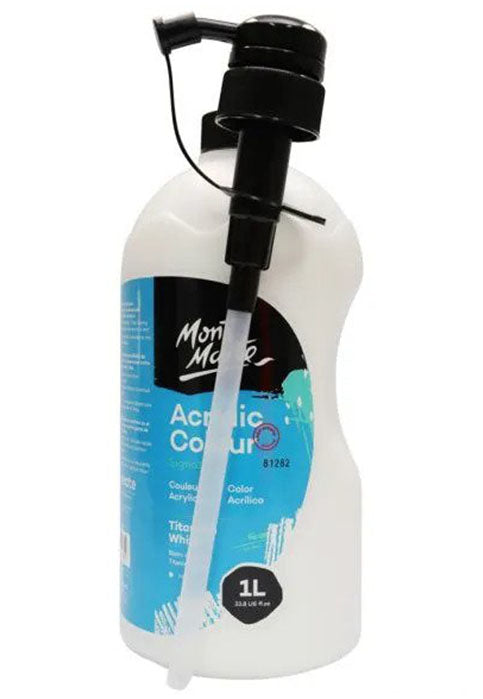 MONT MARTE SIGNATURE ACRYLIC COLOUR 1L-TITANIUM WHITE