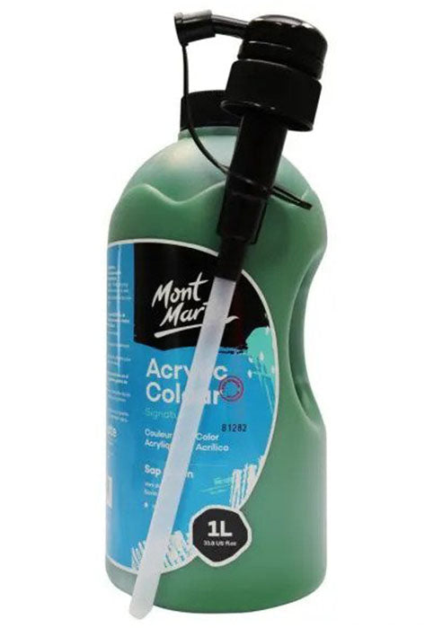 MONT MARTE SIGNATURE ACRYLIC COLOUR 1L-SAP GREEN