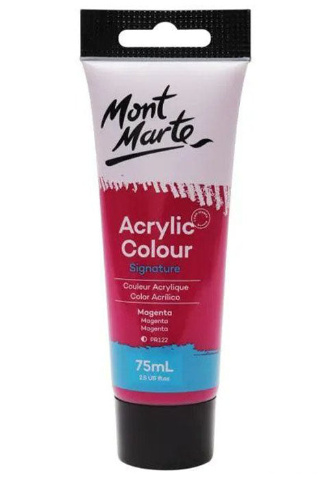 انبوب لون اكرليك _مون مارت - ارجواني MONT MARTE ACRYLIC COLOUR SIGNATURE 75ML-MAGENTA