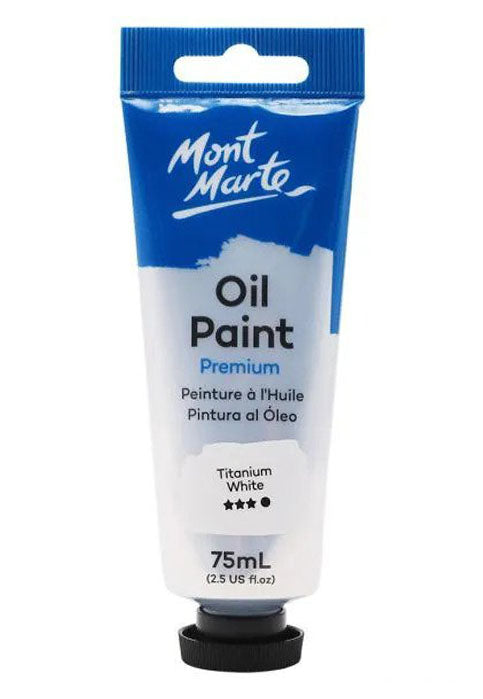 MONT MARTE PREMIUM OIL PAINT 75ML-TITANIUM WHITE