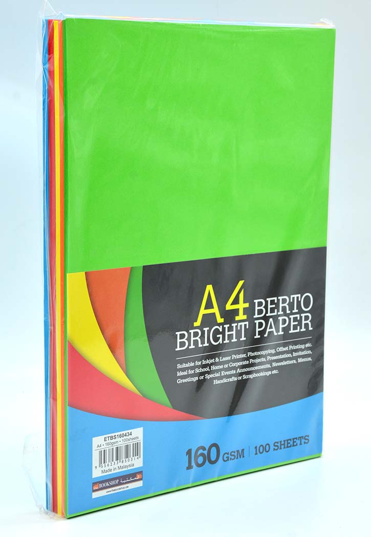 Berto - A4 Bright Color Paper 160GSM