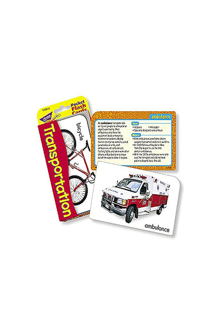 Pocket Flash Cards Transportation