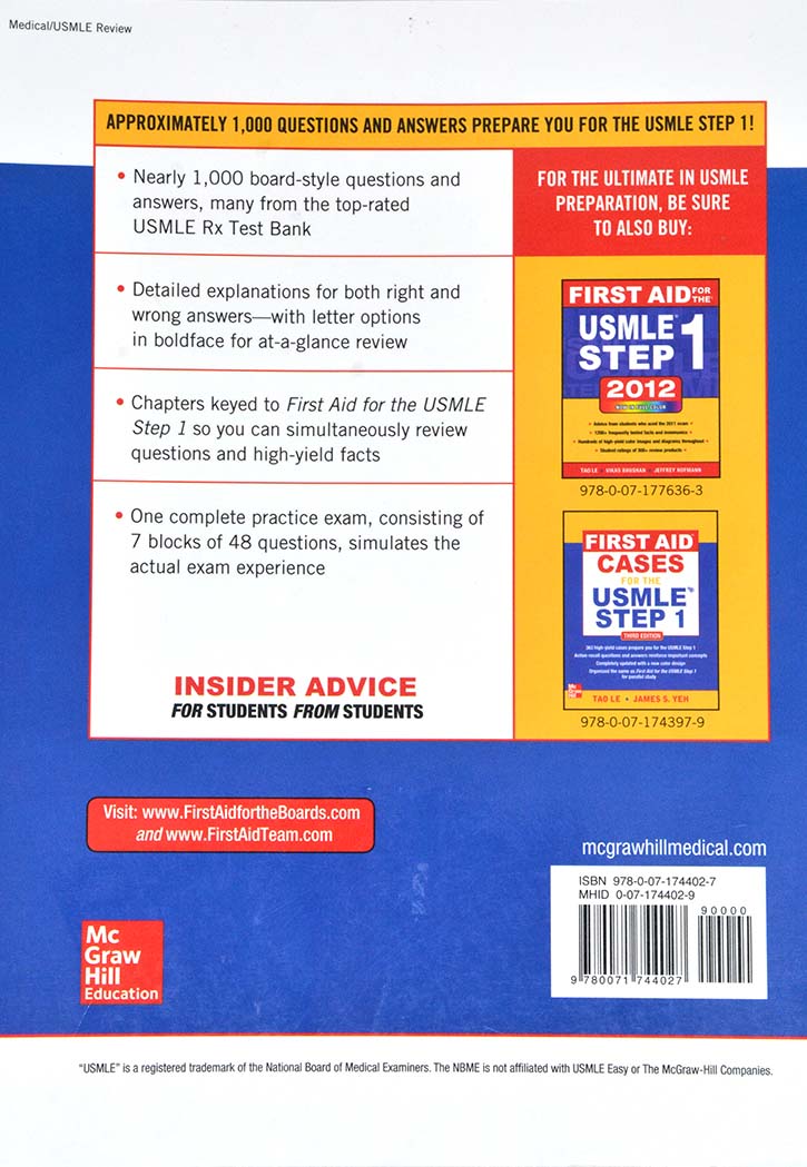 First Aid Q & A For The Usmle Step 1 3rd Edition