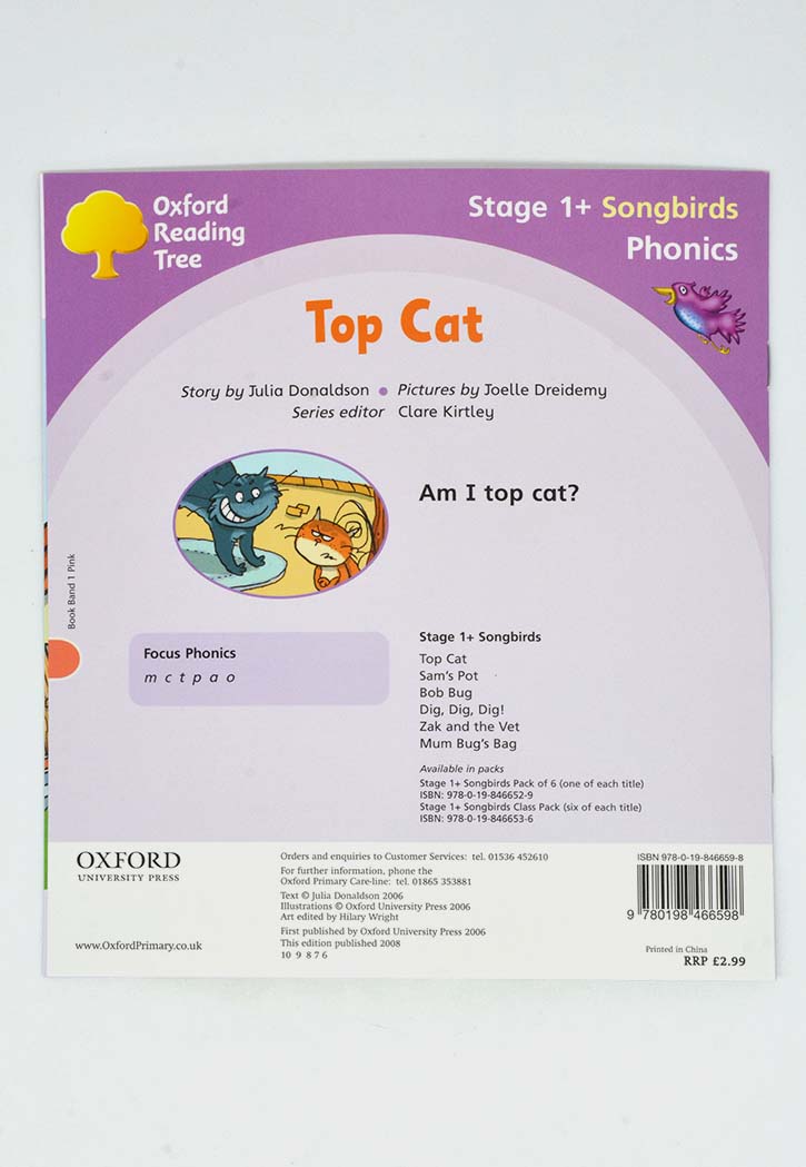 SONGBIRDS PHONICS:TOP CAT-1