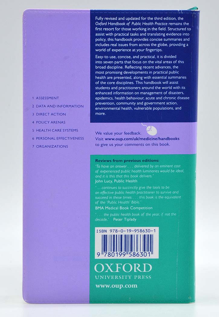 Oxford Handbook Of Public Health Practice 3rd Edition