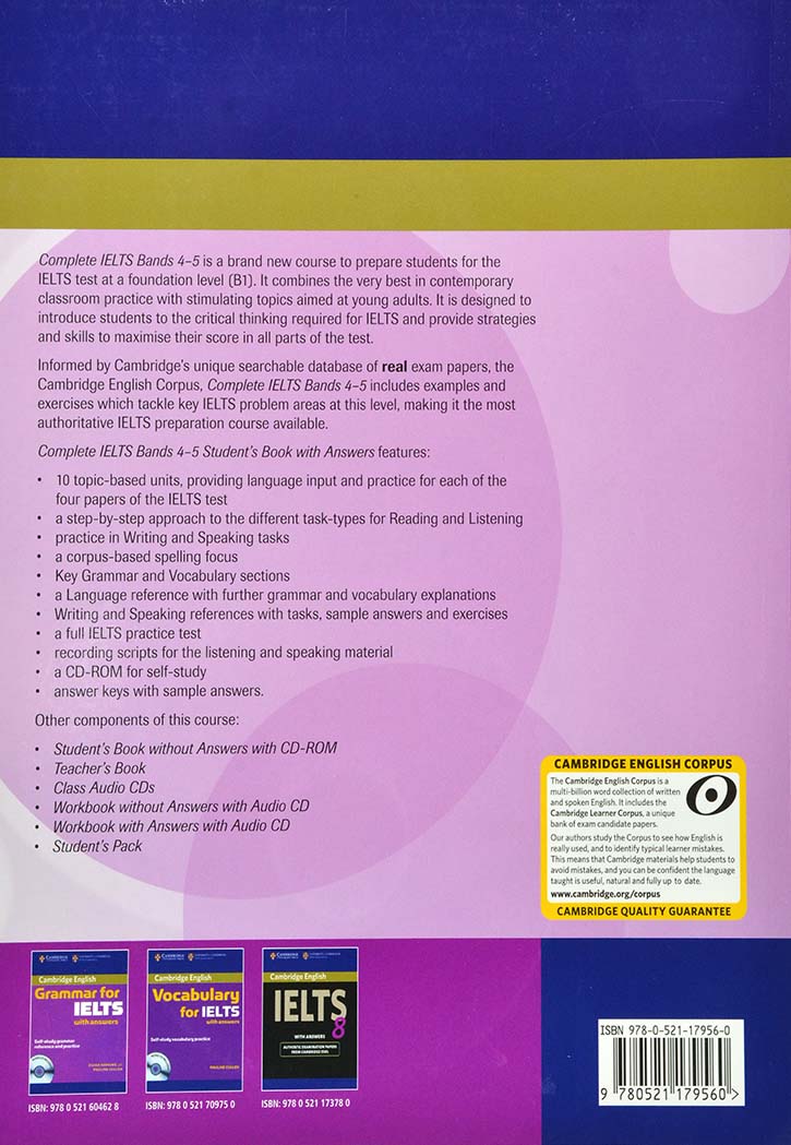 Complete IELTS Bands 4-5 Student Book With Answers