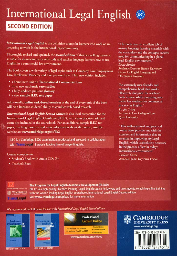 International Legal English 2nd Edition