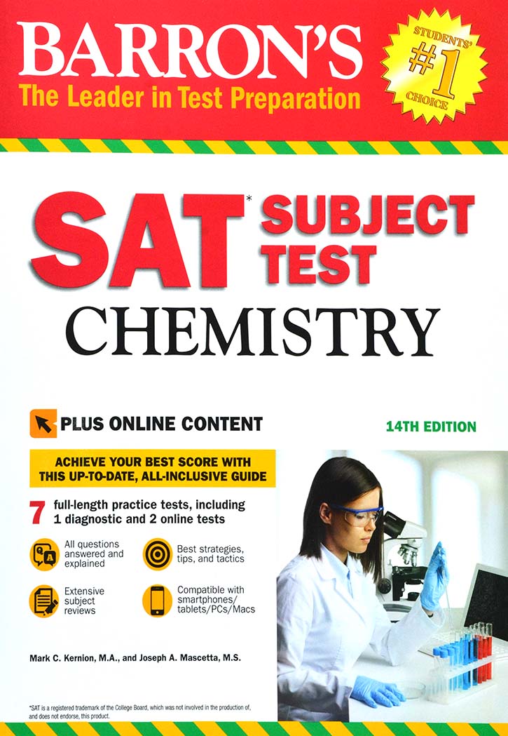 SAT SUBJECT TEST CHEMISTRY 14TH EDITION