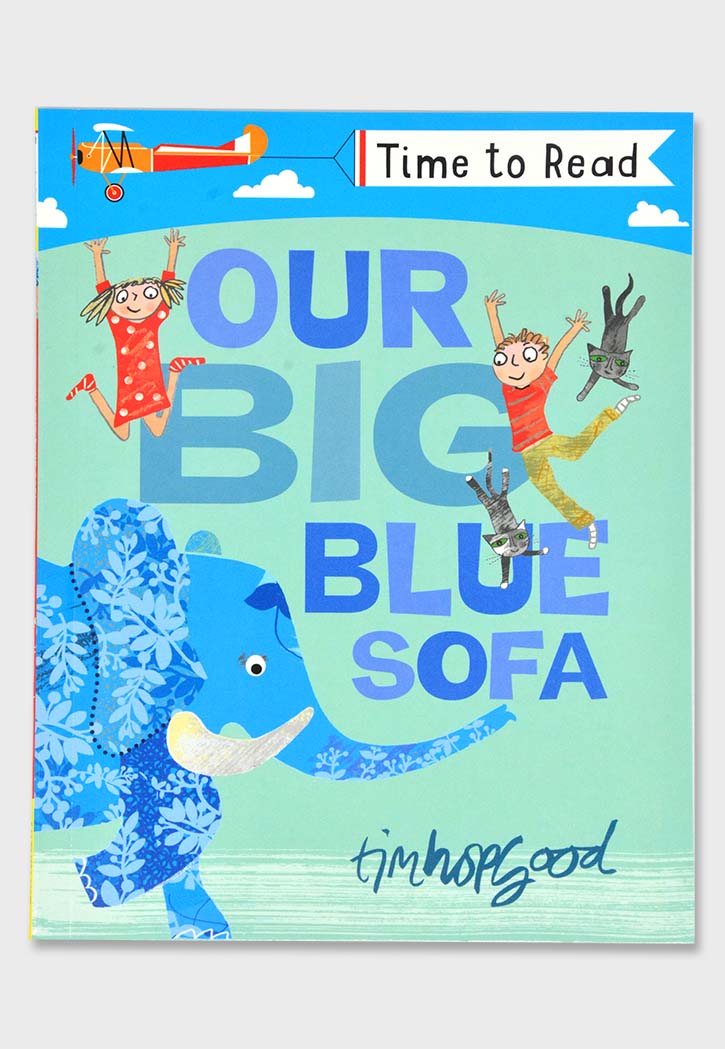 TIME TO READ : OUR BIG BLUE SOFA