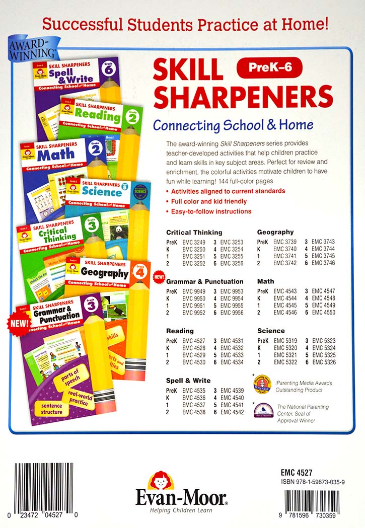 Skill Sharpeners - Reading Pre-K