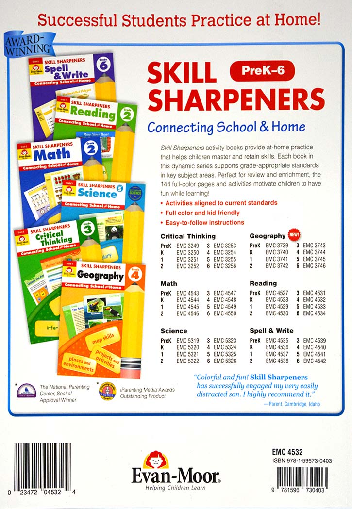 Skill Sharpeners - Reading Grade-4