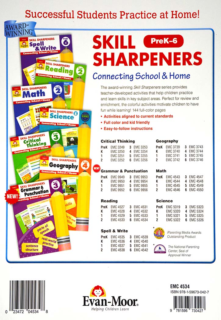 Skill Sharpeners - Reading Grade-6