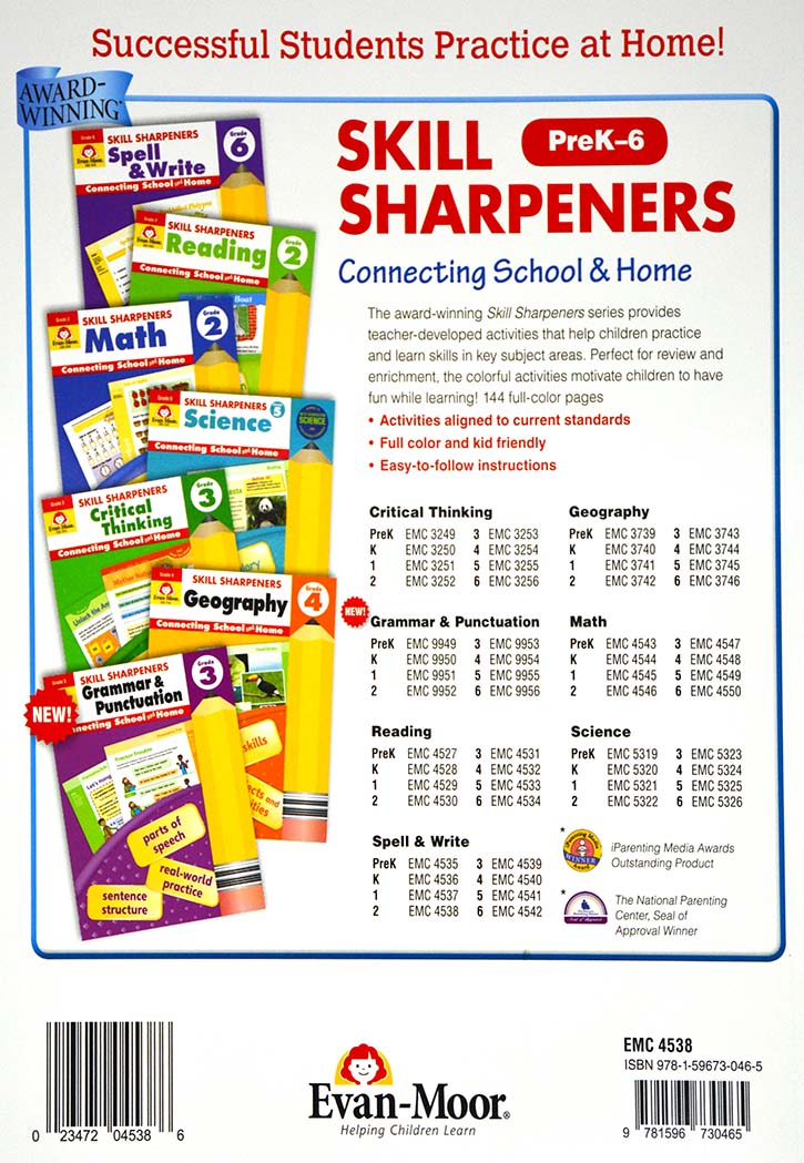 Skill Sharpeners - Spell & Write Grade-2