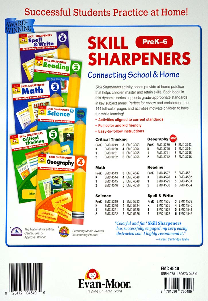 Skill Sharpeners - Spell & Write Grade-4