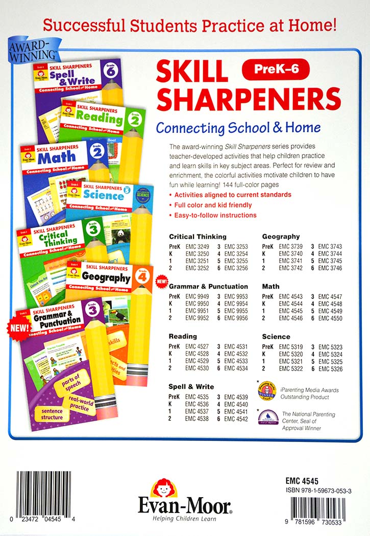 Skill Sharpeners - Math Grade-1