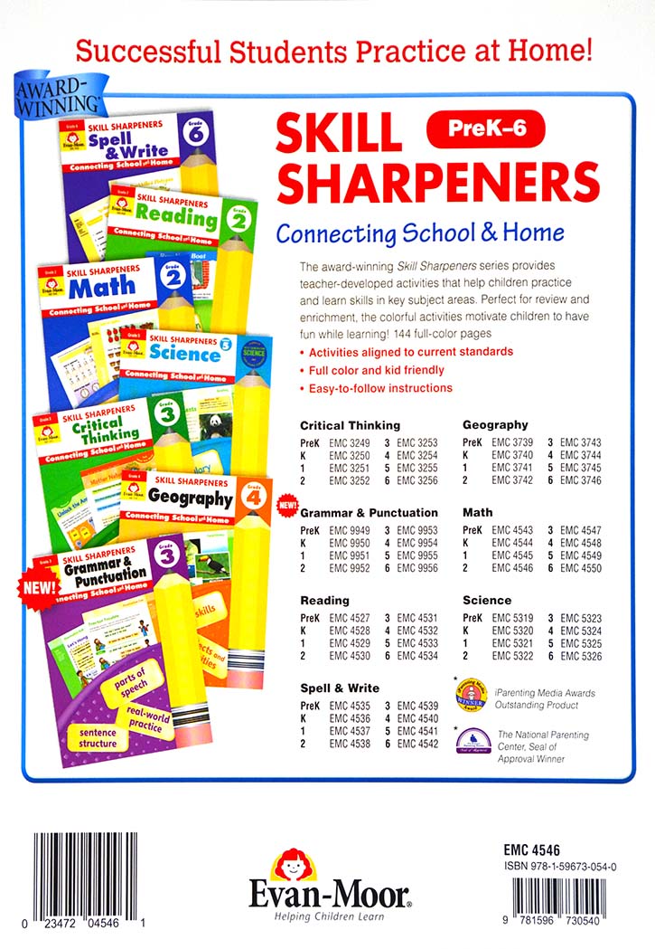 Skill Sharpeners - Math Grade-2