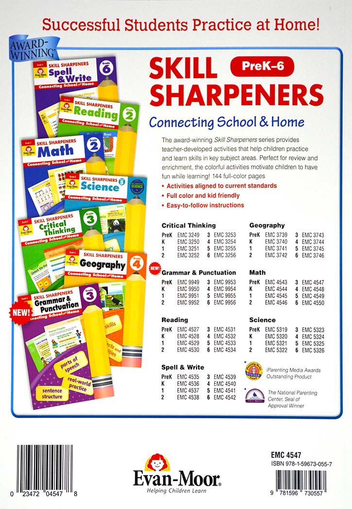 Skill Sharpeners - Math Grade-3