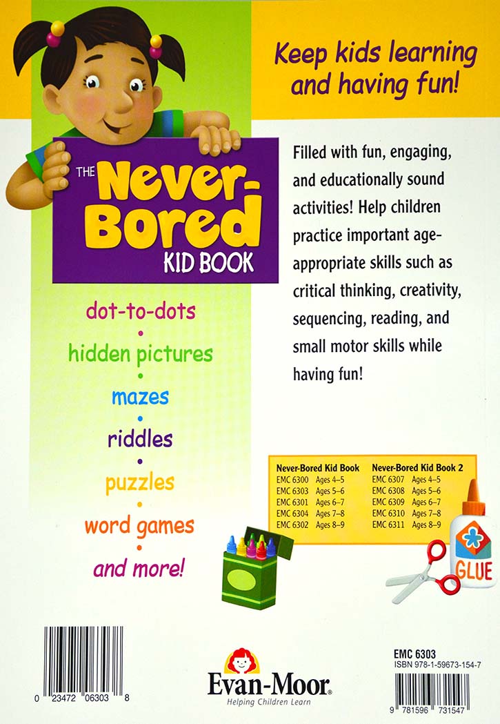 THE NEVER BORED KID BOOK AGE 5-6