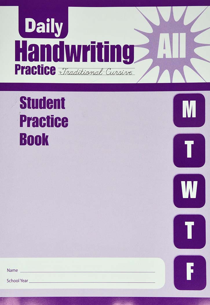 Daily Handwriting Practice - Traditional Cursive Student Practice Book