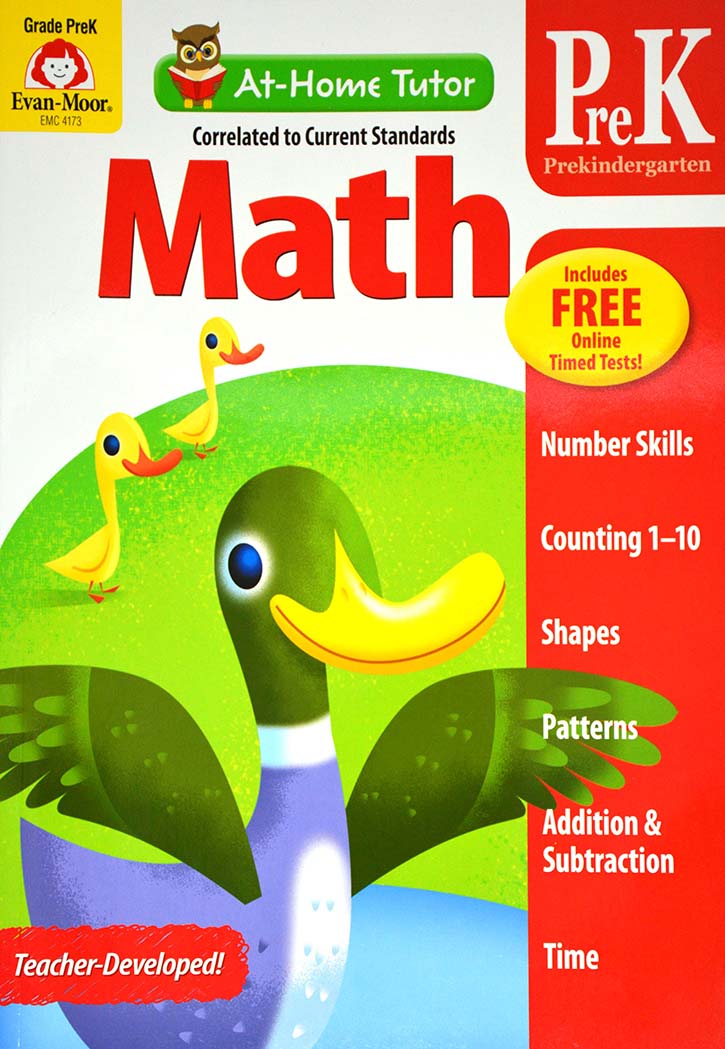 AT HOME TUTOR:MATH GRADE PRE-K