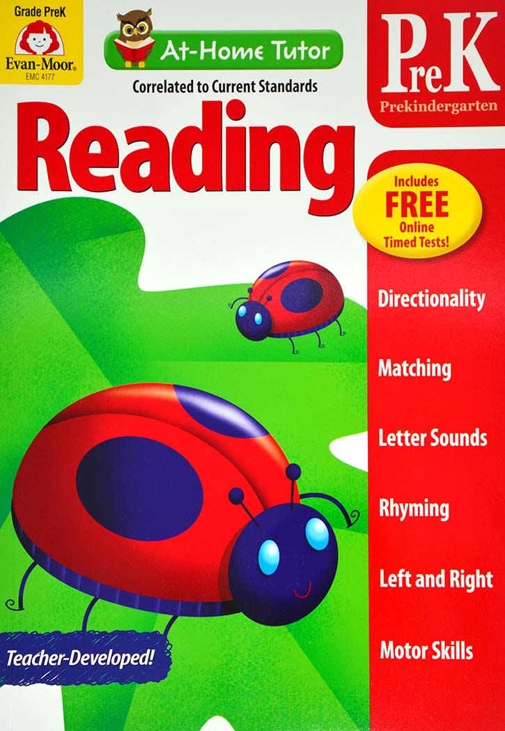 At Home Tutor Reading, Grade Pre-K