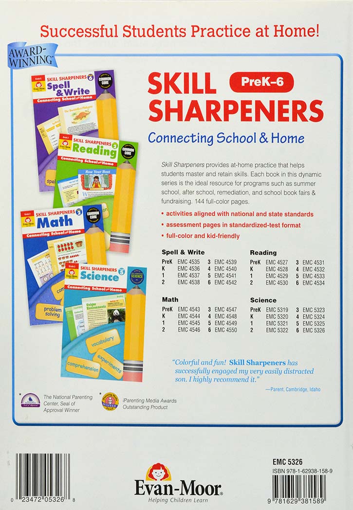 Skill Sharpeners - Science Grade 6