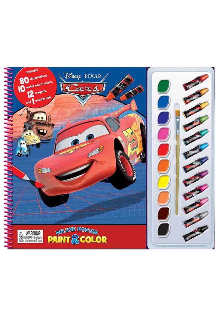 Disney Cars Deluxe Poster Paint & Color