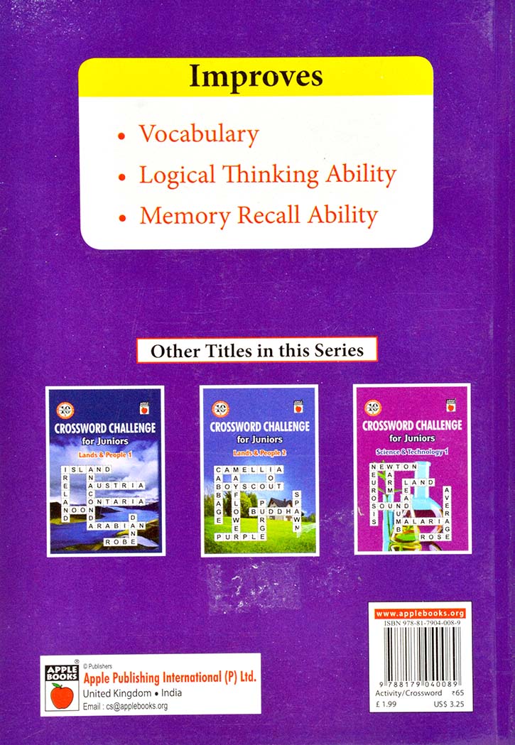 Crossword Challenge For Juniors